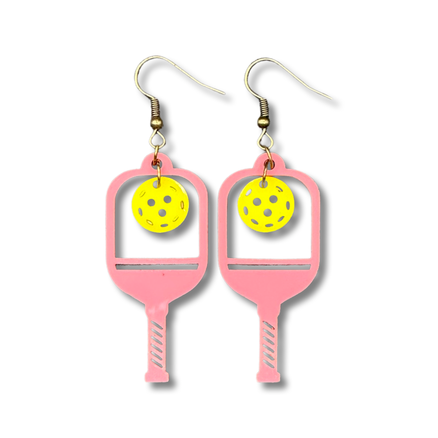 Pickleball acrylic earrings