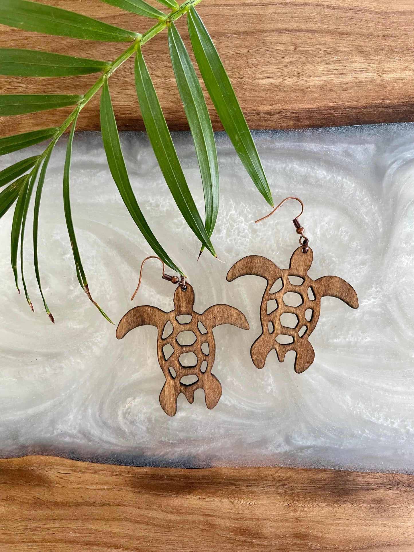 Sea turtle earrings