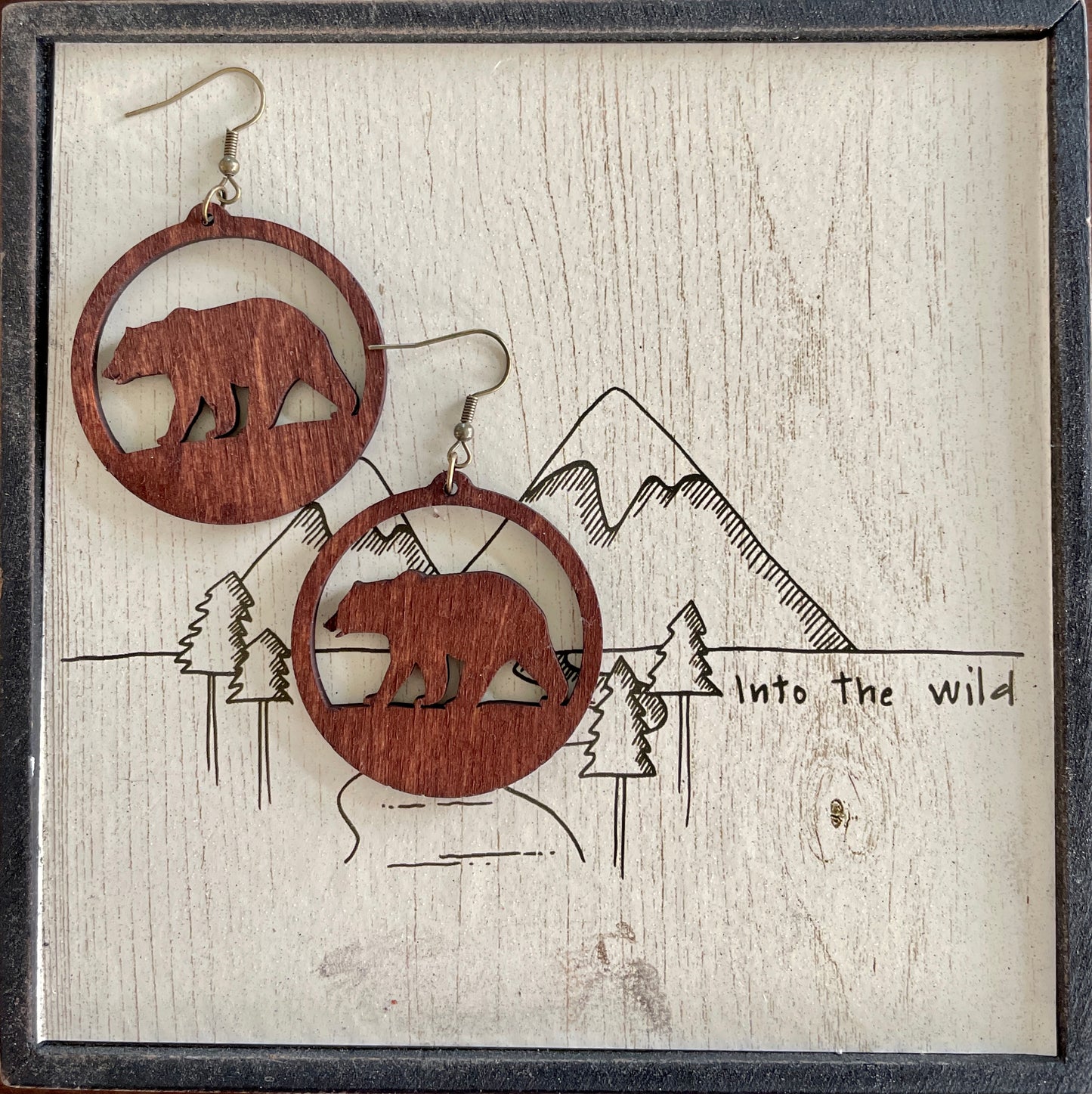 Grizzly Bear earrings