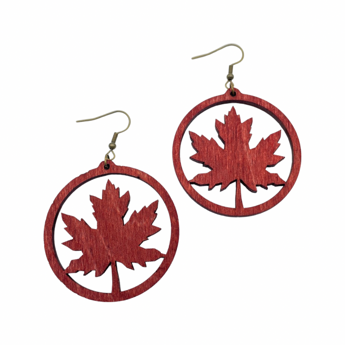Maple leaf earrings