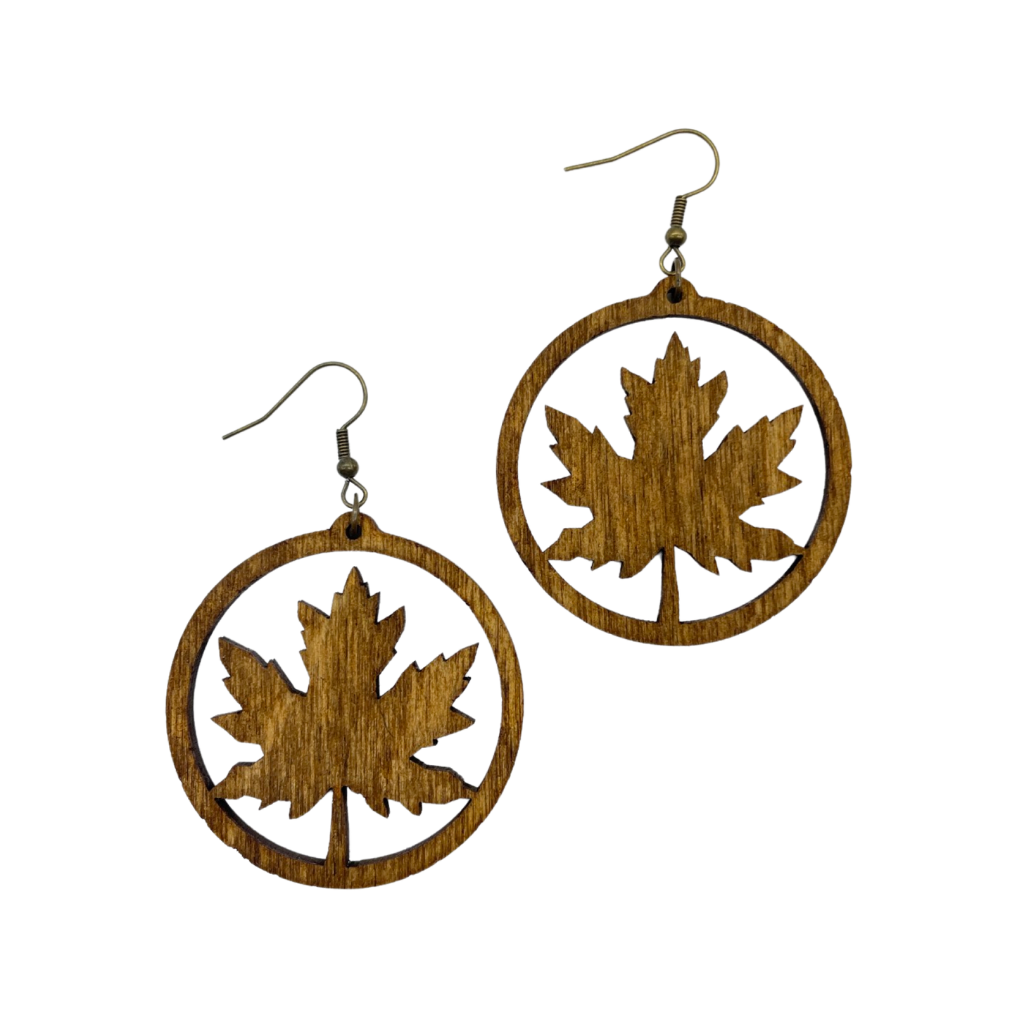 Maple leaf earrings
