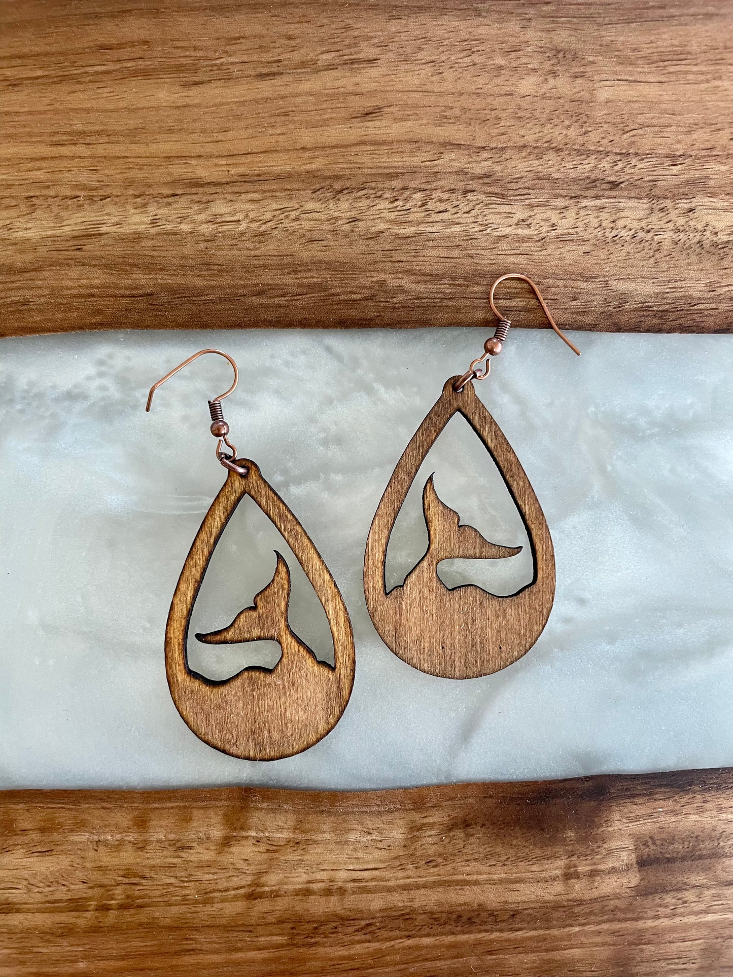 Whale of a tail earrings
