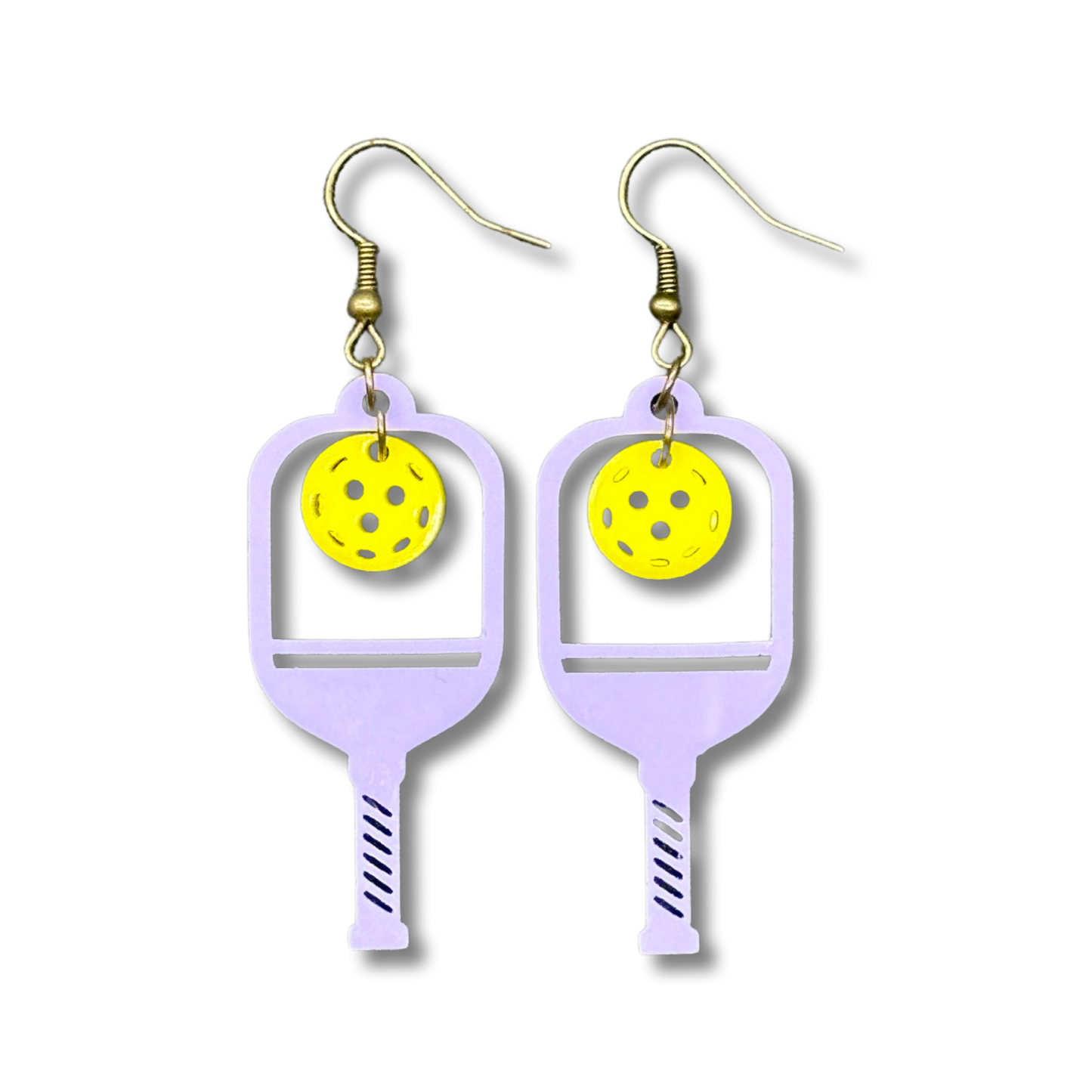 Pickleball acrylic earrings