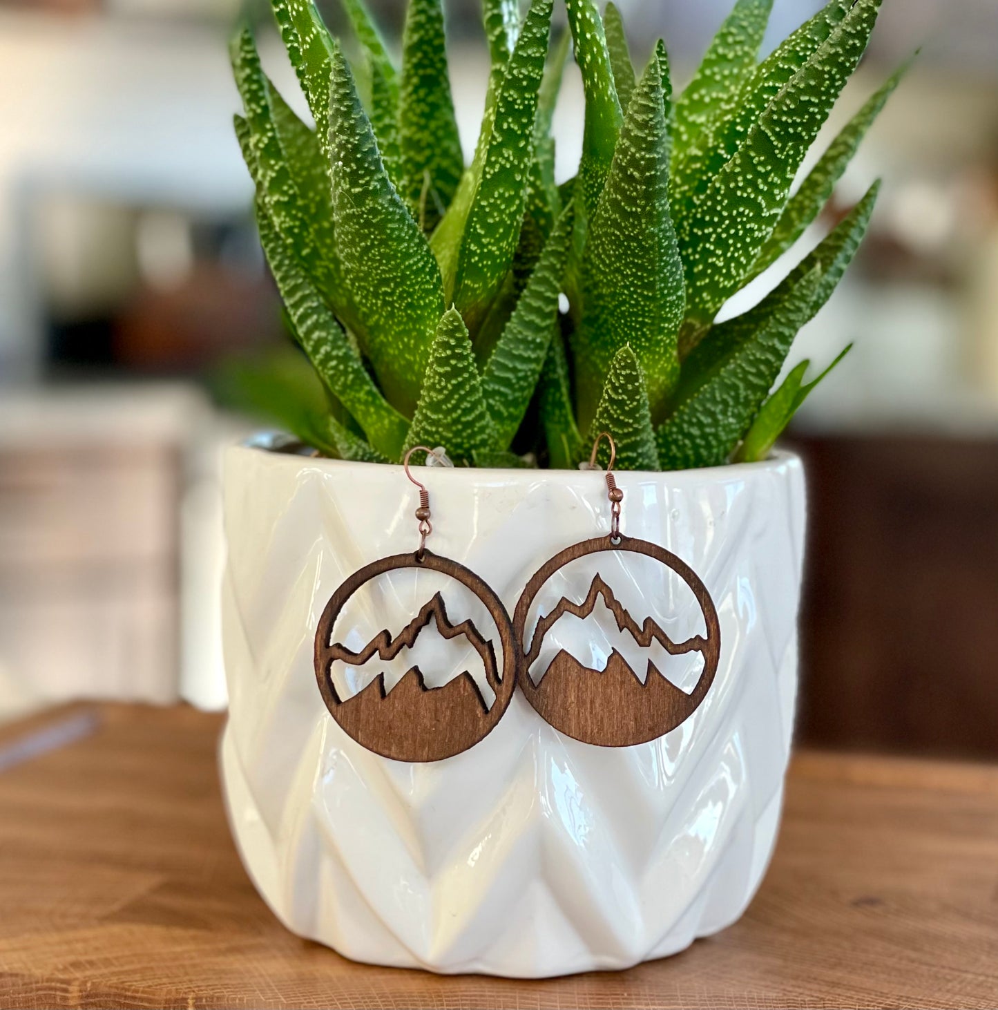 Grand Teton mountain earrings