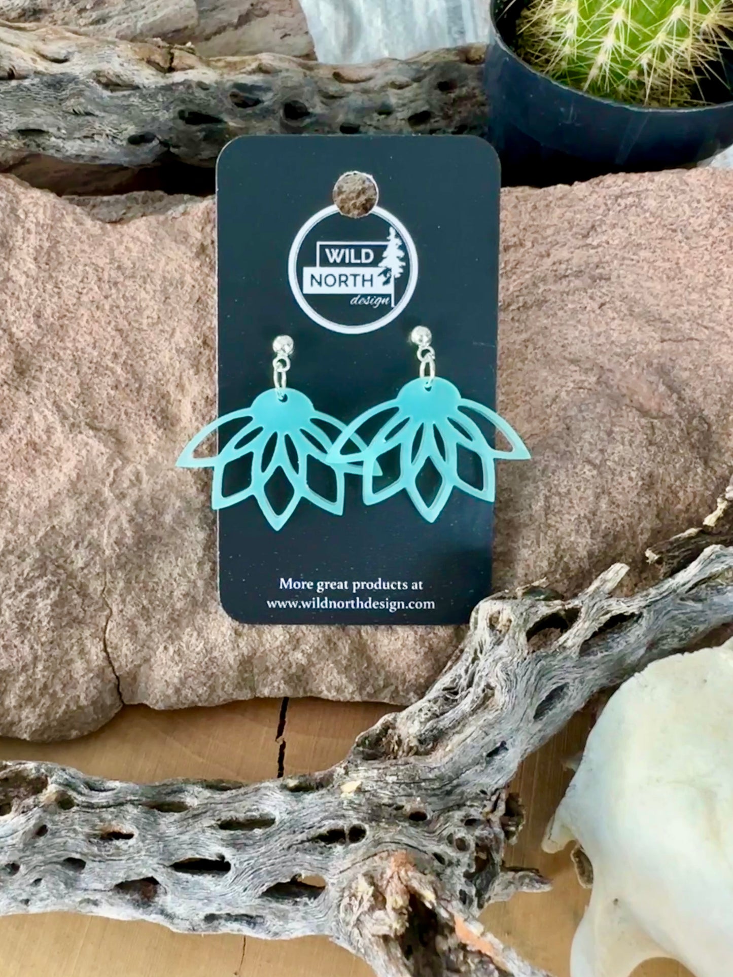 Desert Lily (blue) Earrings