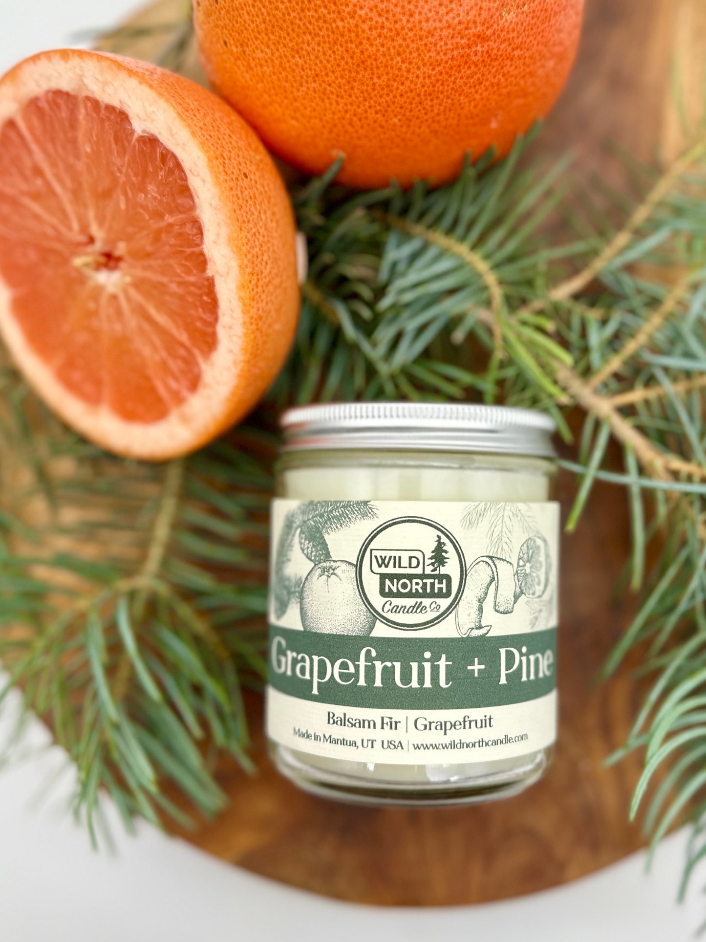 Grapefuit + Pine Soy Blend Wax Candle