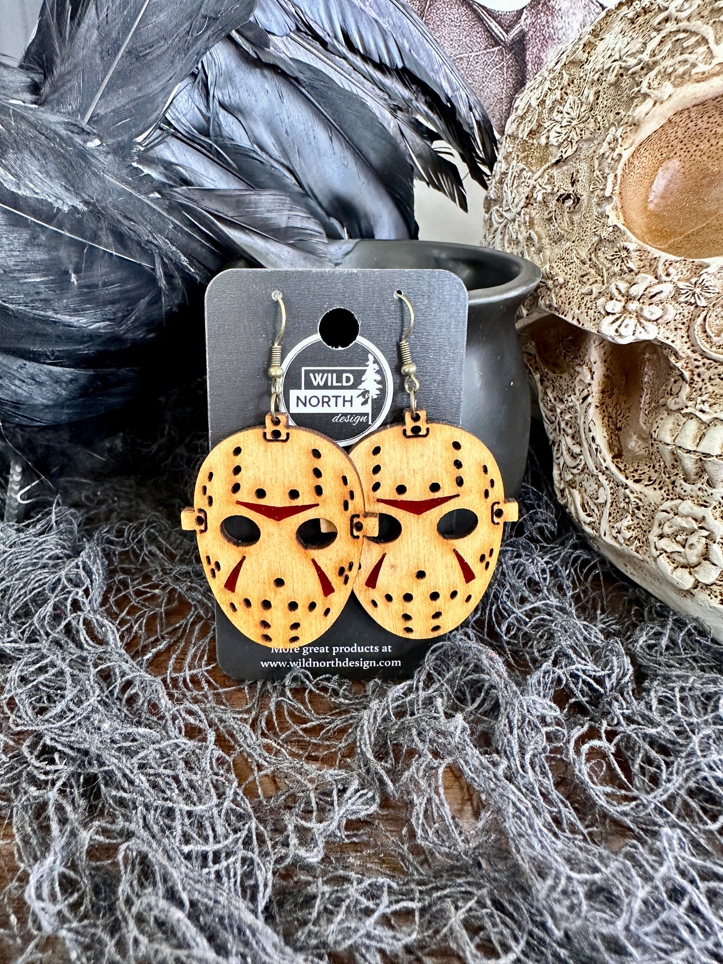 Jason Mask(Friday 13th) Halloween earrings
