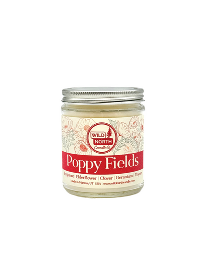 Poppy Fields Soy Blend Wax Candle
