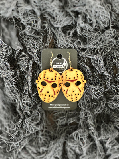 Jason Mask(Friday 13th) Halloween earrings