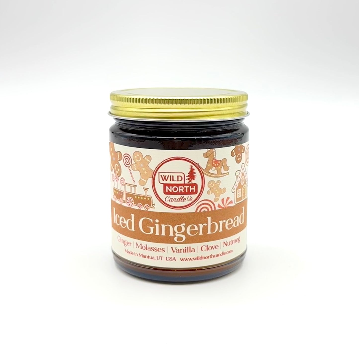 Iced Gingerbread Soy Blend Wax Candle