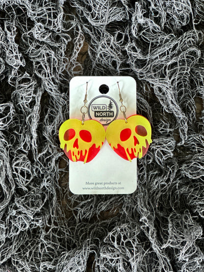 Poison Apple Halloween earrings