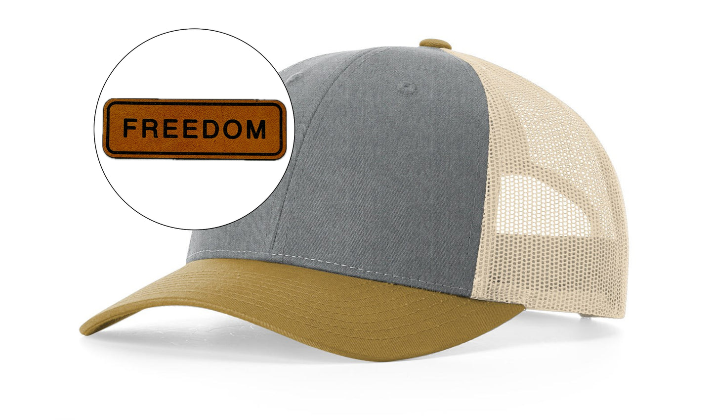Richardson™ 115 Leather Patch Trucker Hat
