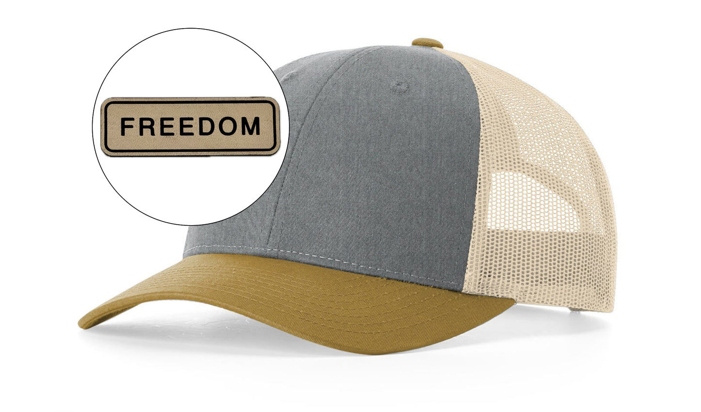 Richardson™ 115 Leather Patch Trucker Hat