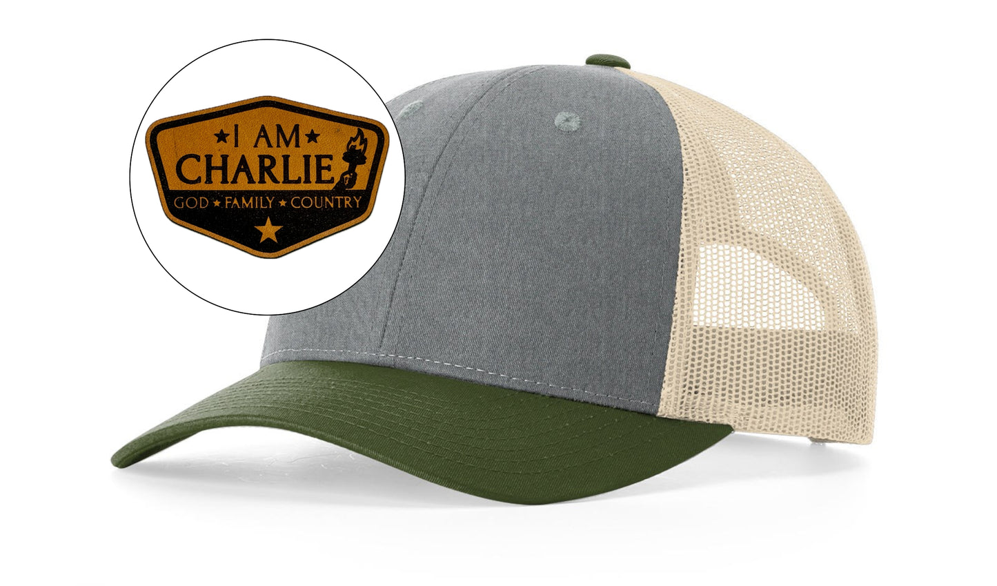 Richardson™ 115 Leather Patch Trucker Hat