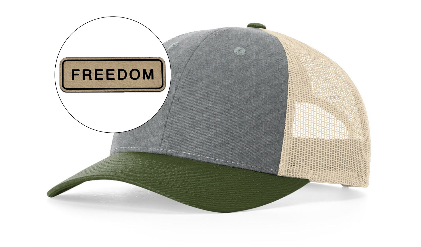 Richardson™ 115 Leather Patch Trucker Hat