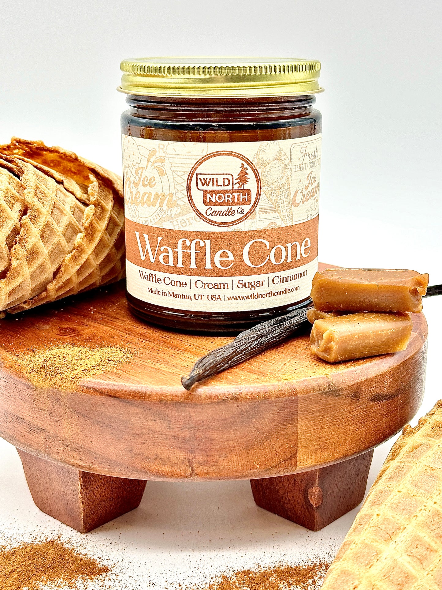 Waffle Cone Soy Blend Wax Candle
