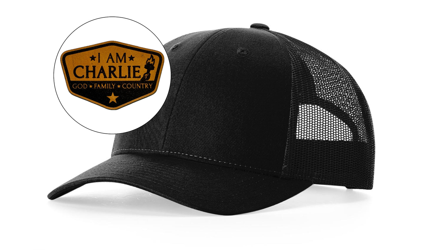 Richardson™ 115 Leather Patch Trucker Hat