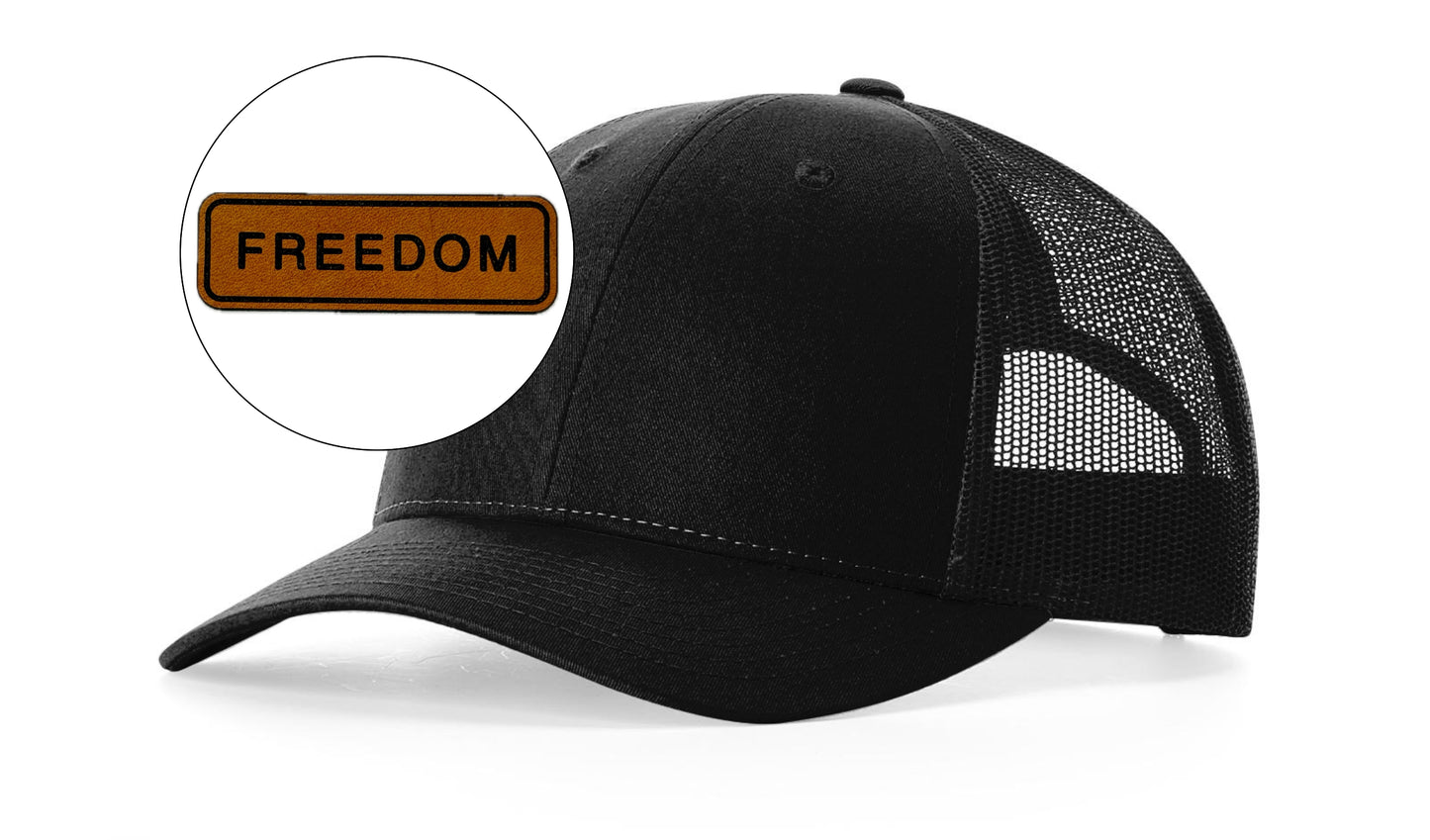 Richardson™ 115 Leather Patch Trucker Hat