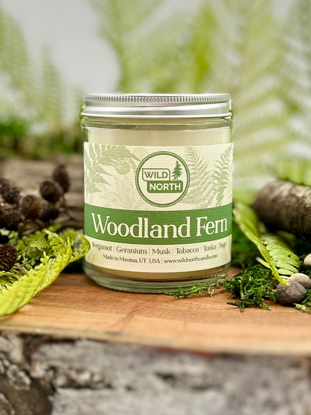 Woodland Fern Soy Blend Wax Candle