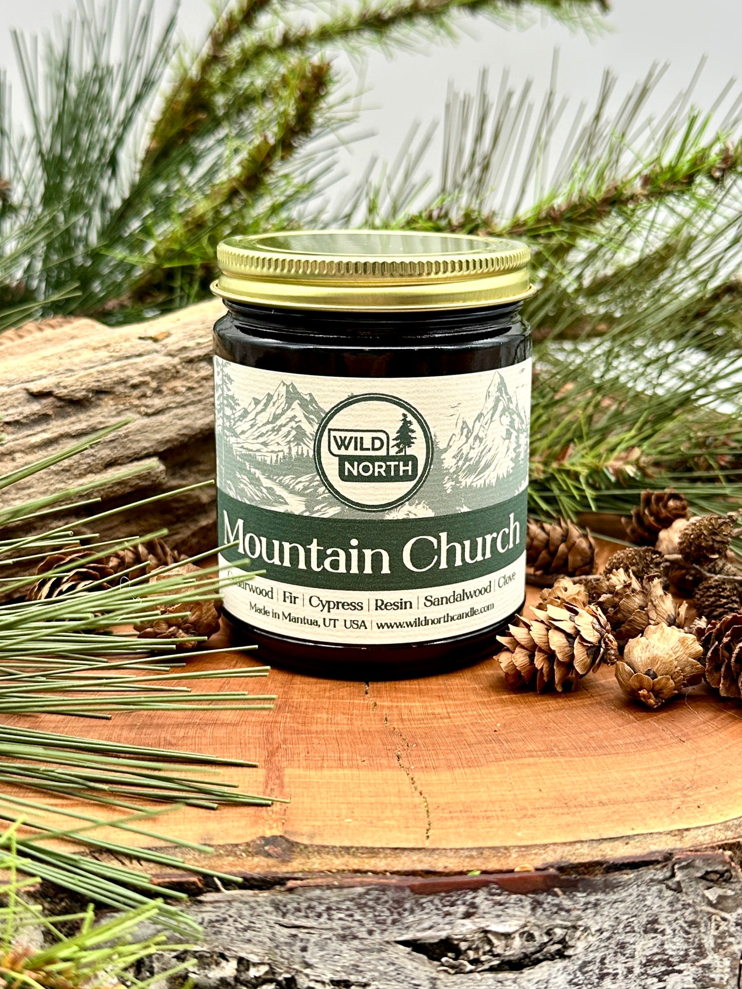 Mountain Church Soy Blend Wax Candle