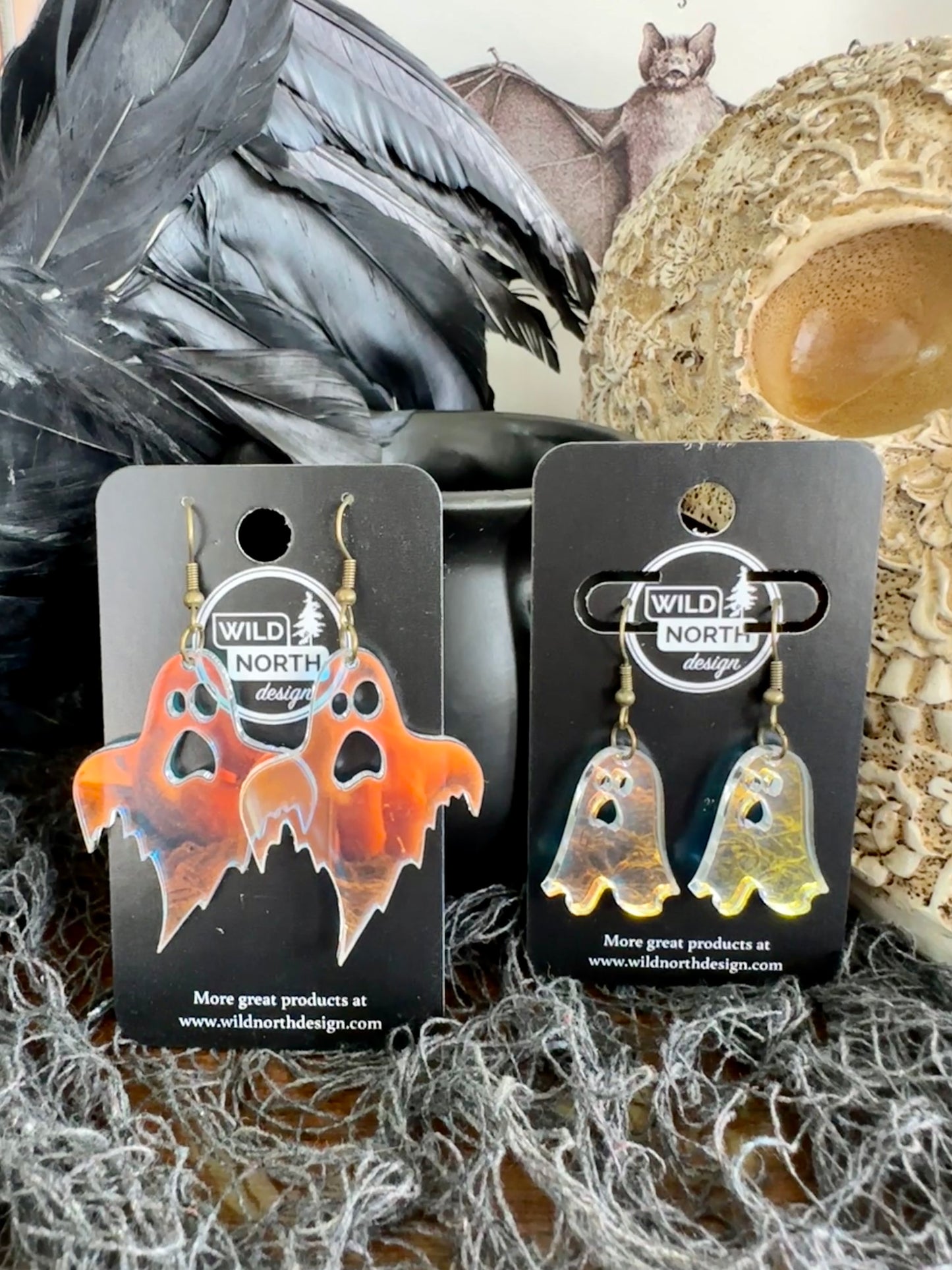 Little Ghost Halloween earrings