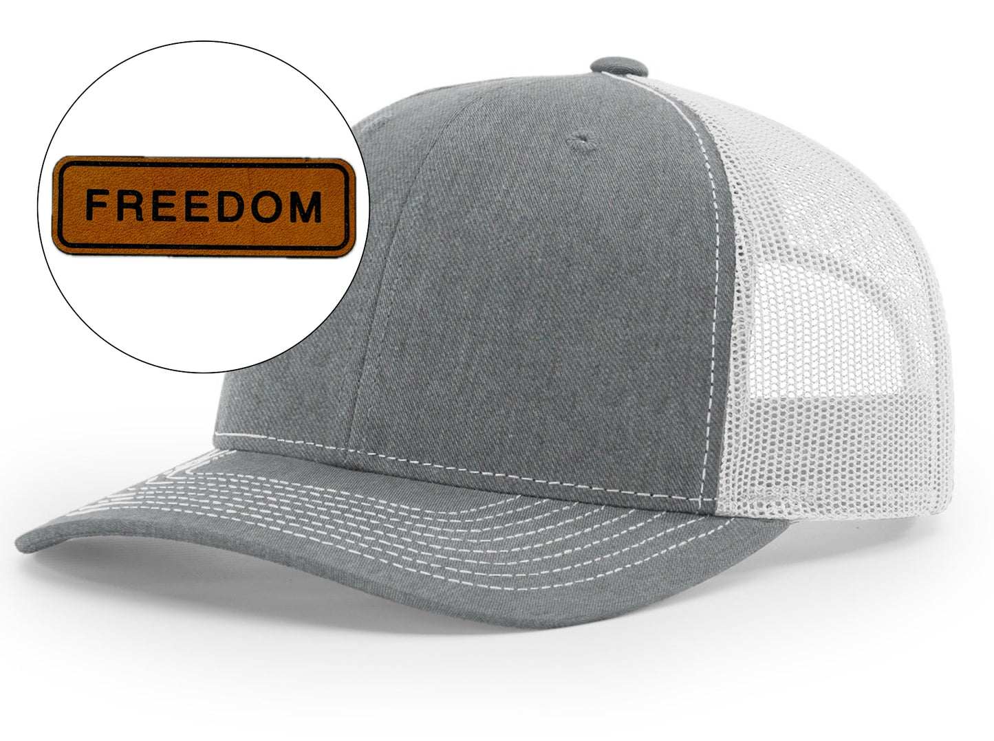 Richardson™ 112 Leather Patch Trucker Hat