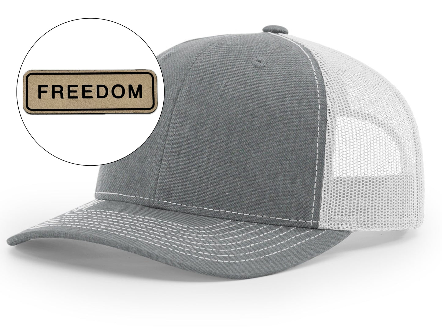 Richardson™ 112 Leather Patch Trucker Hat