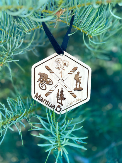 Mantua Utah Activity Ornament Stylized