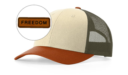 Richardson™ 115 Leather Patch Trucker Hat
