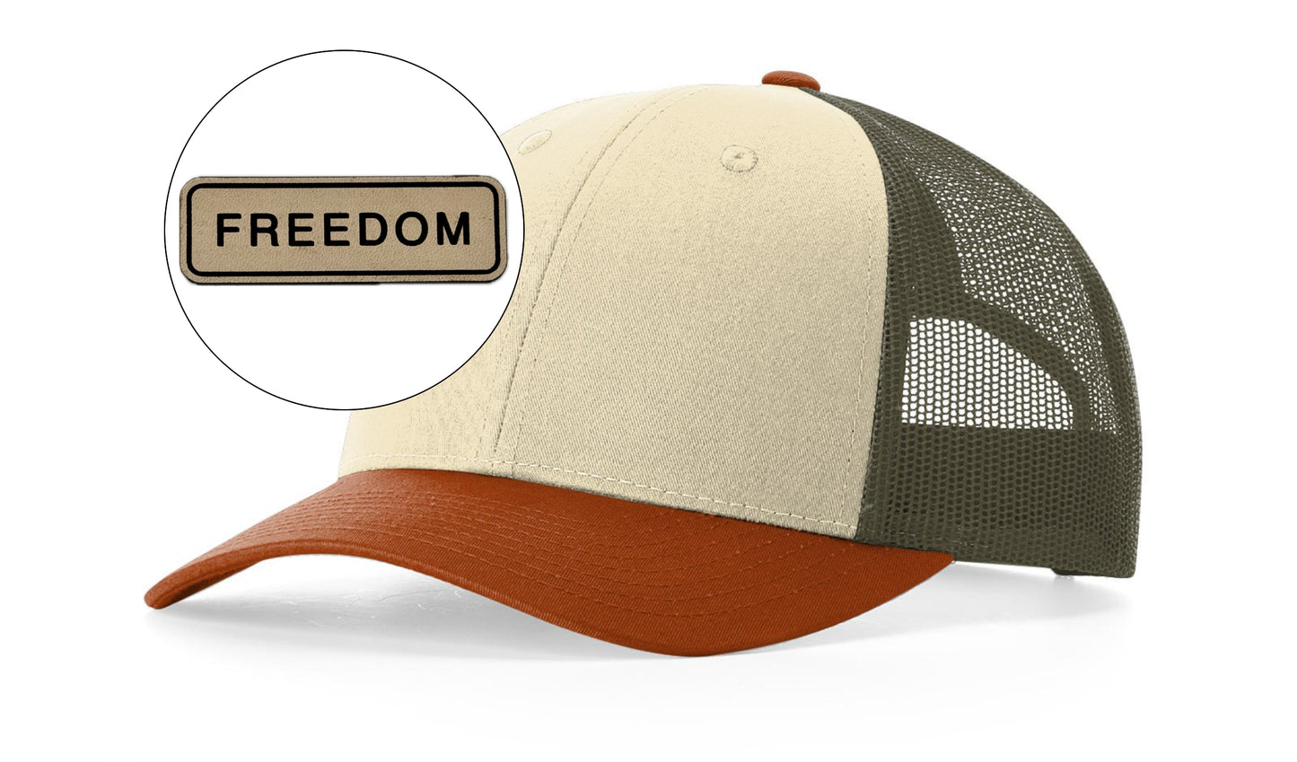 Richardson™ 115 Leather Patch Trucker Hat