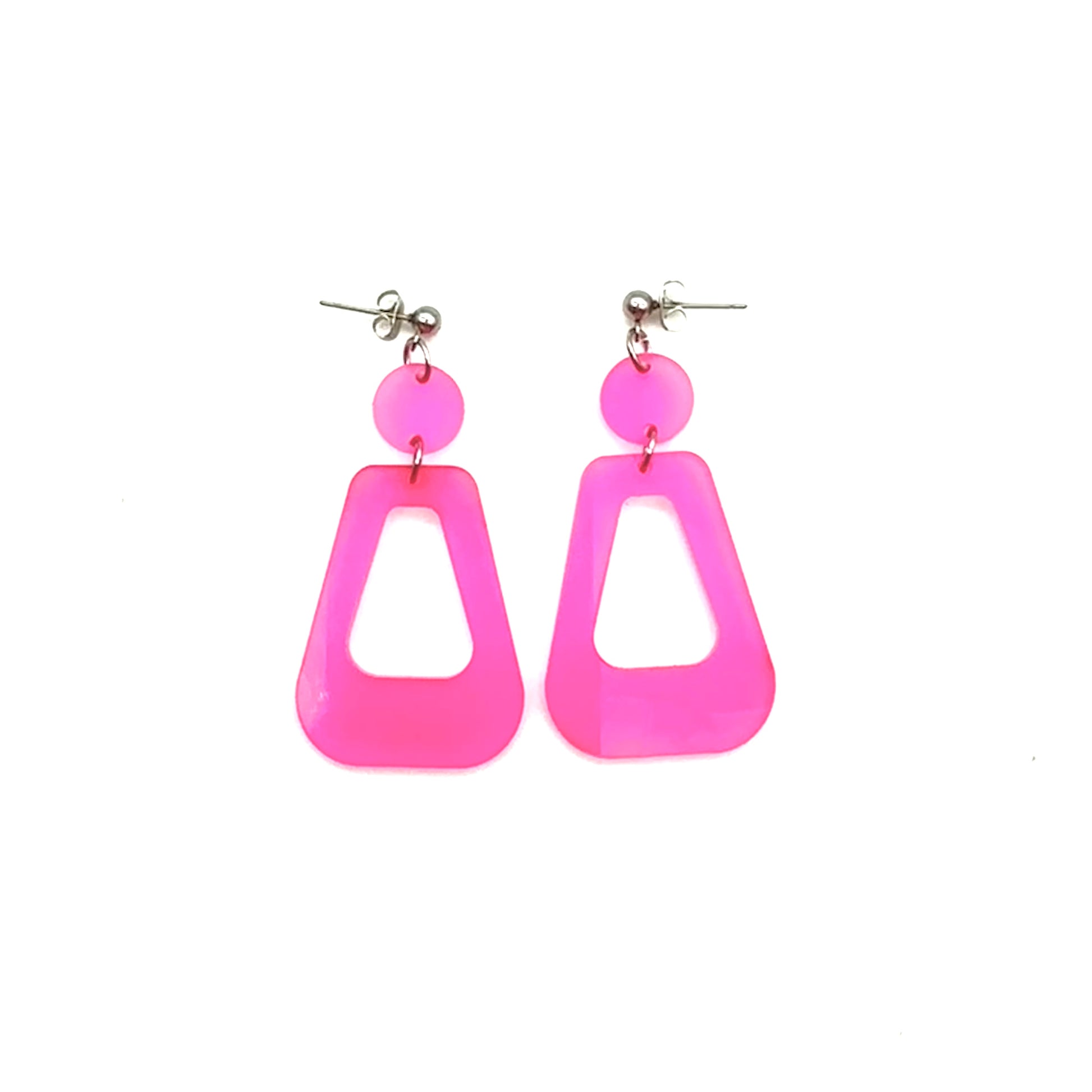 Pink Hoop Earrings Product