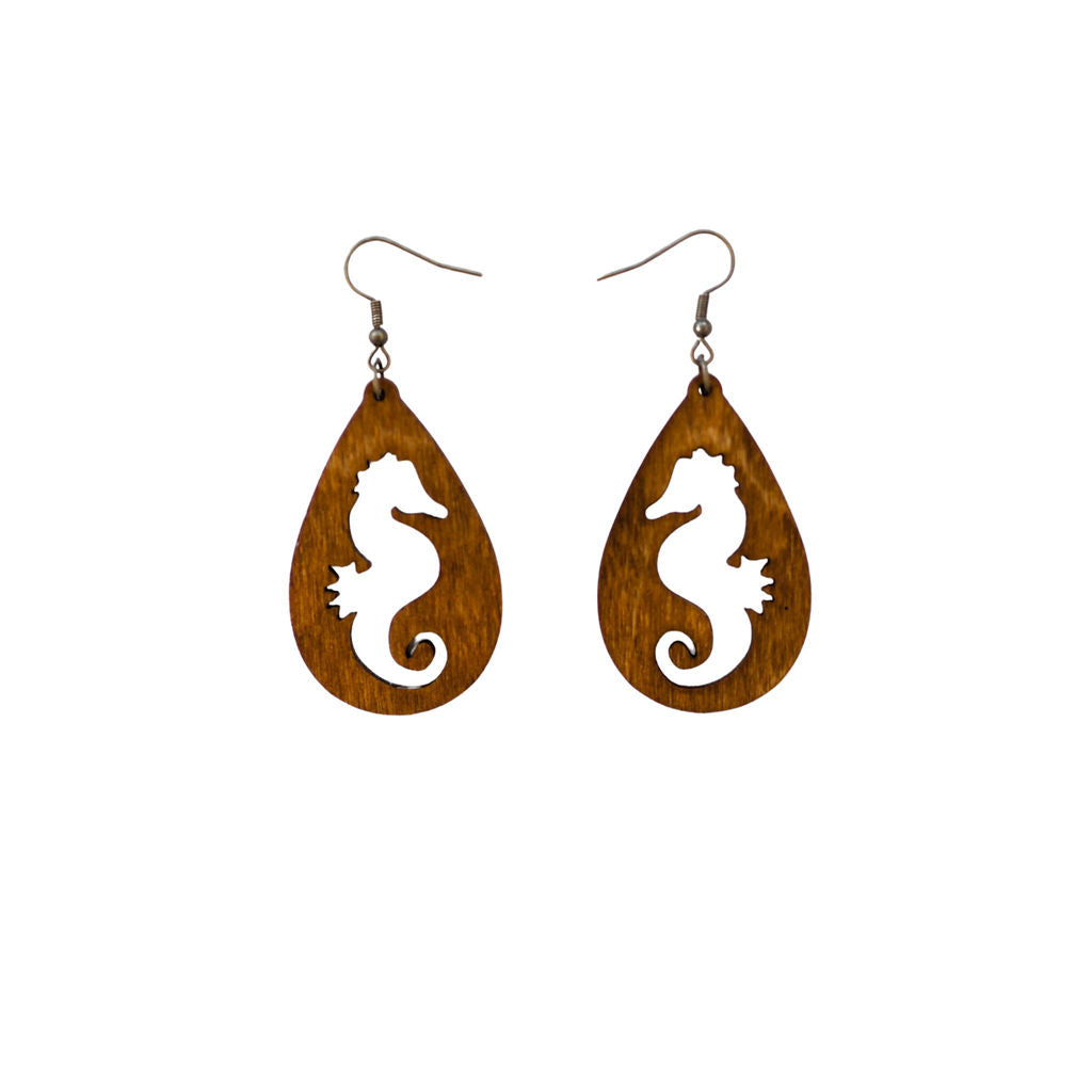 Sea horse earrings