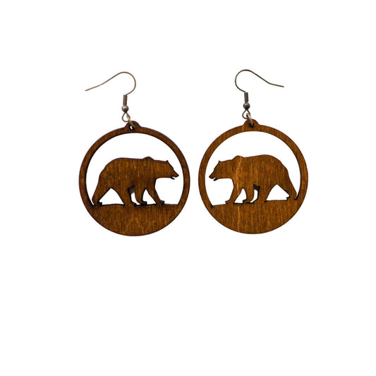 Grizzly Bear earrings