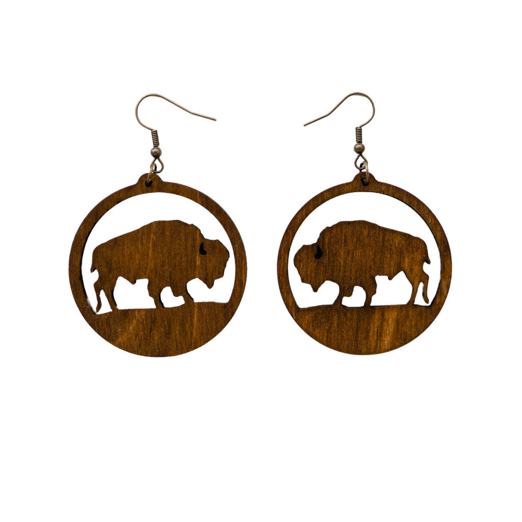 Bison earrings