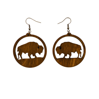 Bison earrings