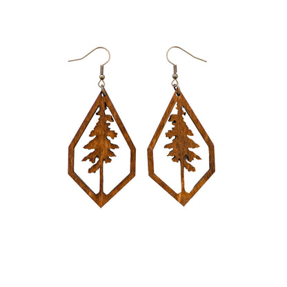 Pine tree earrings