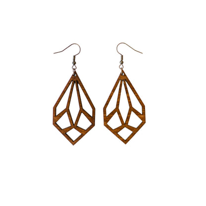 Geo teardrop earrings