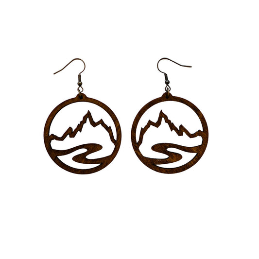 Grand Teton and Snake River earrings