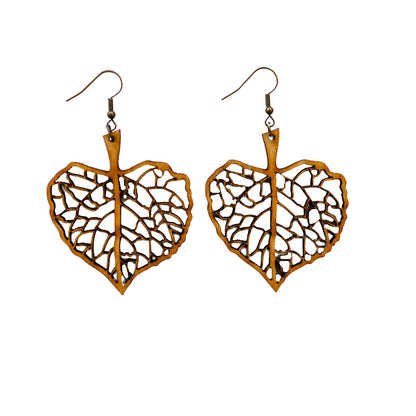 Aspen leaf earrings