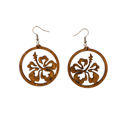 Hibiscus earrings