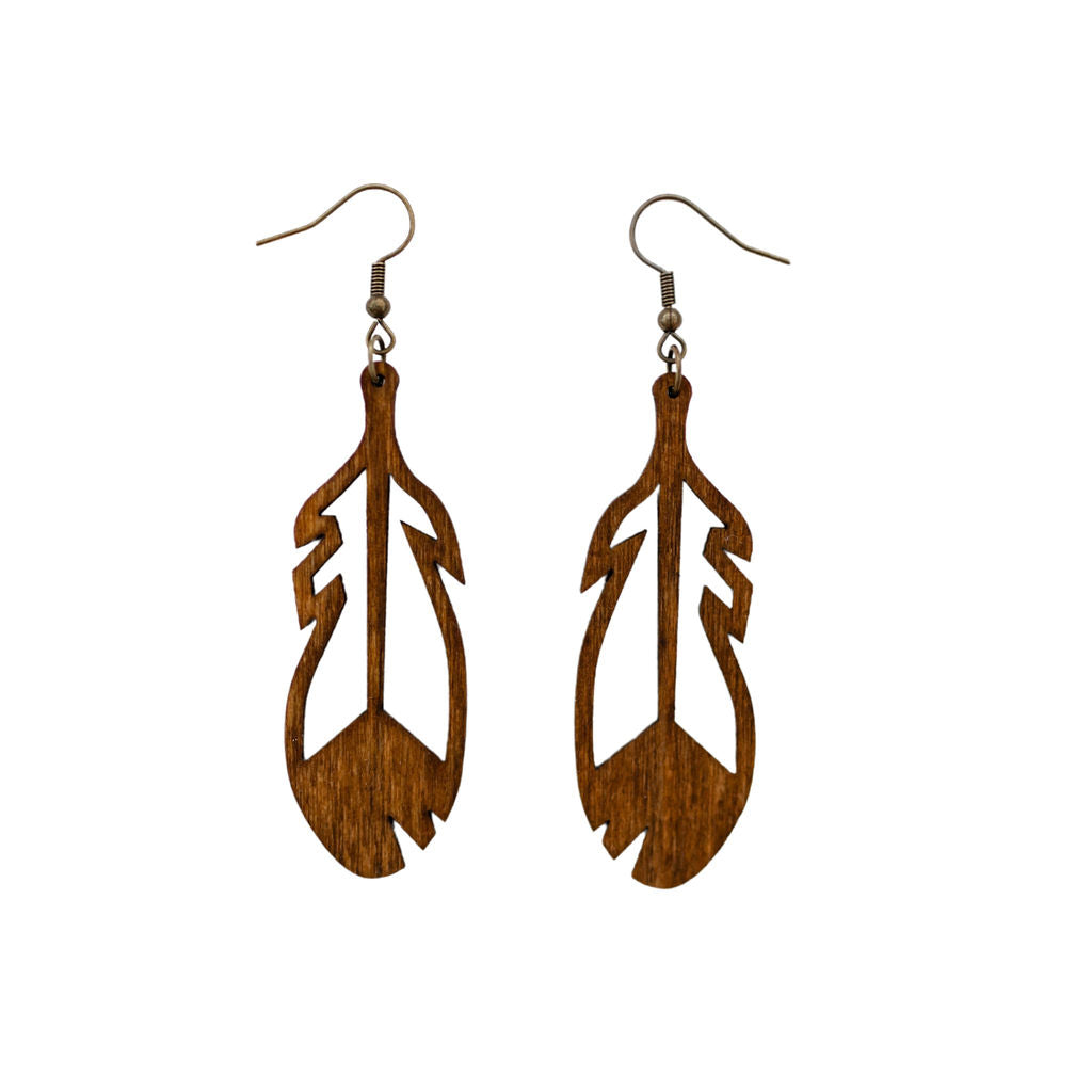 Eagle feather earrings