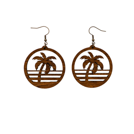 Palm tree earrings