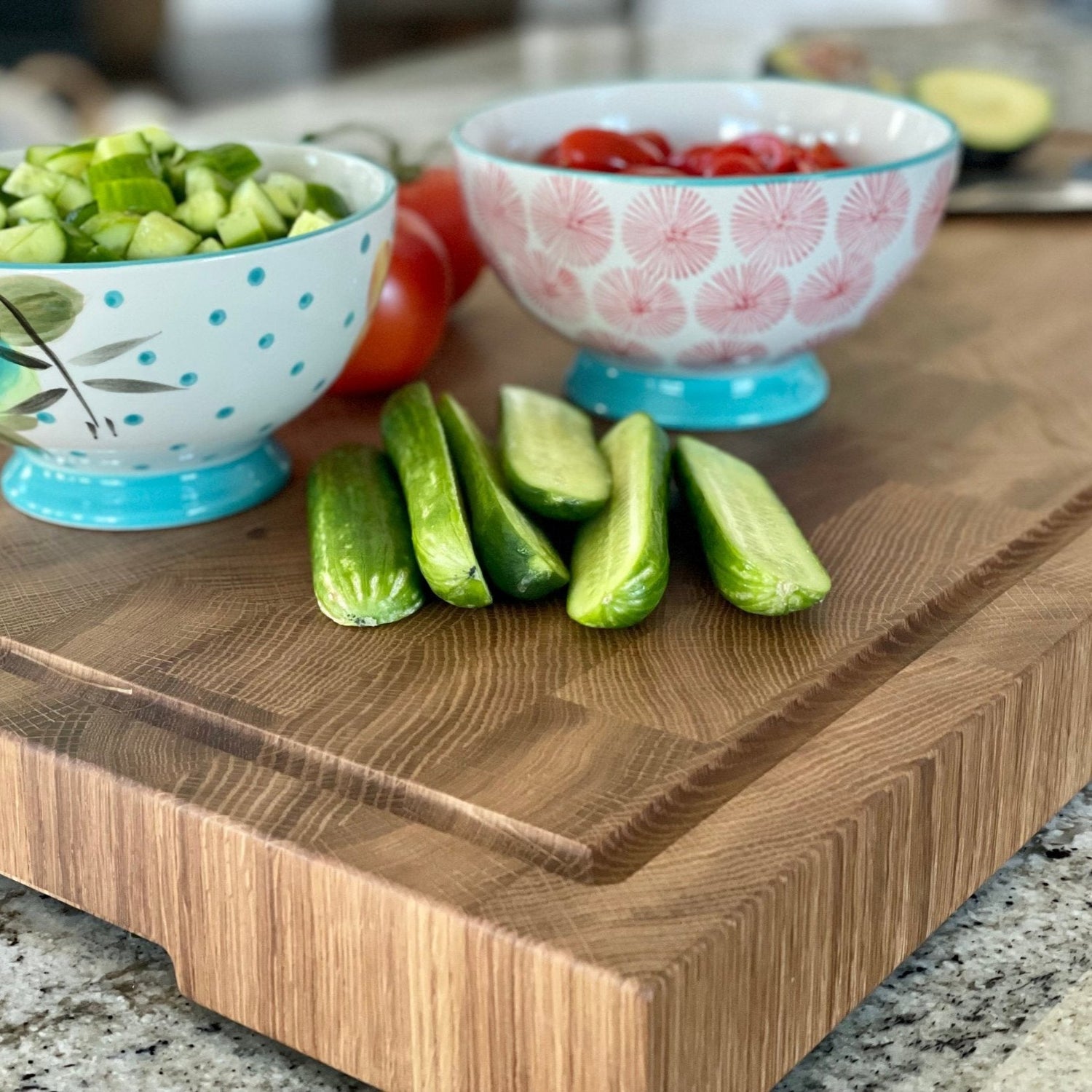 Large End Grain White Oak Cutting Board
