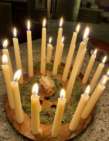 Advent candle wreath