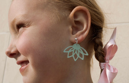 Desert Lily (blue) Earrings