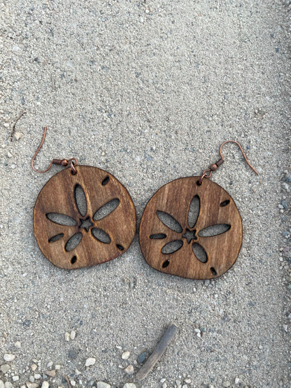 Sand dollar earrings