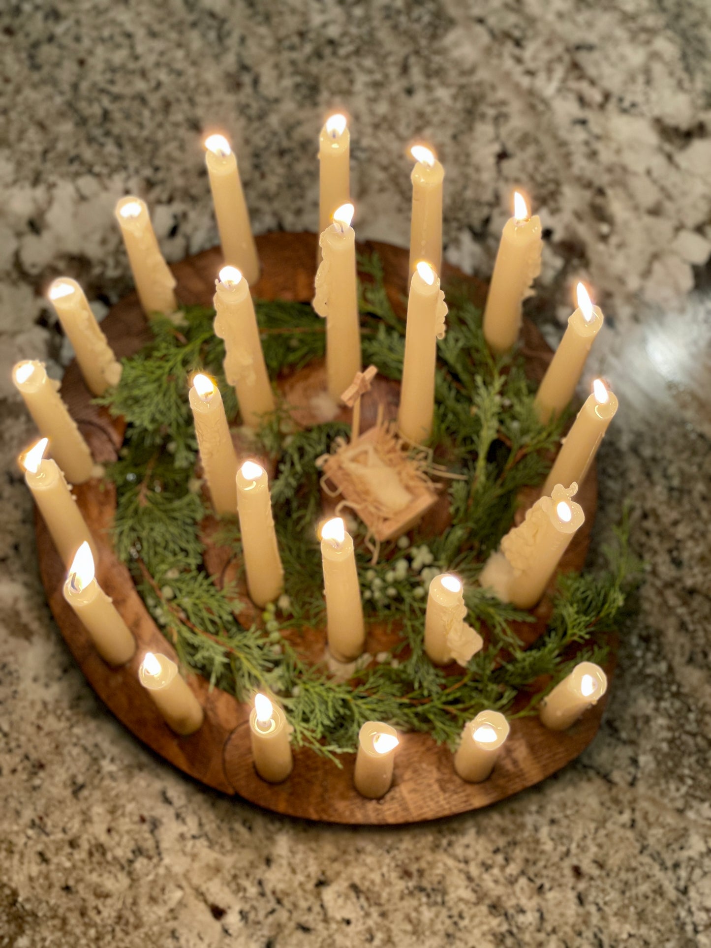 Advent candle wreath
