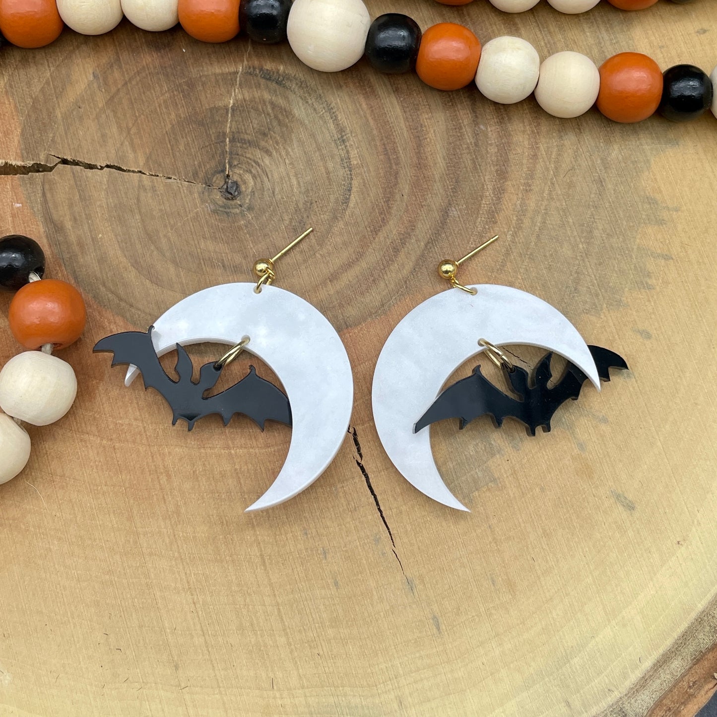 Bats Halloween earrings
