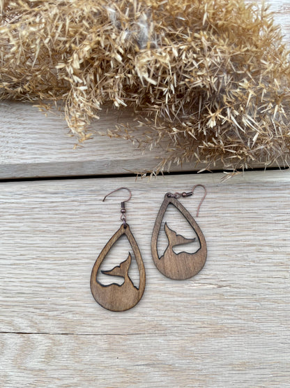 Whale of a tail earrings