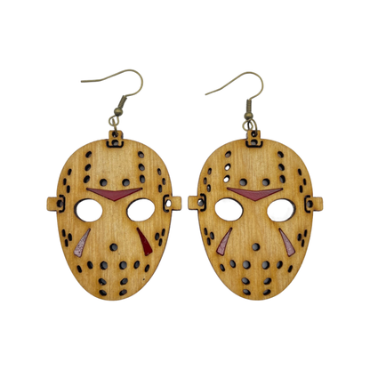 Jason Mask(Friday 13th) Halloween earrings